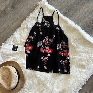 Pulz Tank With Floral Print - Medium